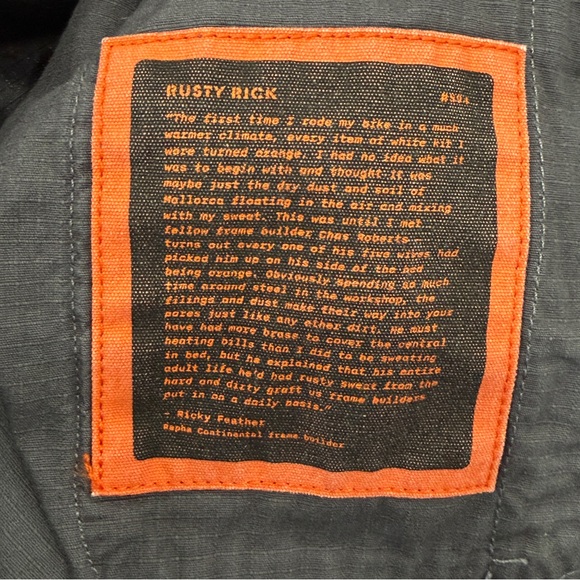 Rapha Mechanics Rusty Rick Shirt Mens XXL Gray Relaxed Fit Cotton Ripstop Button - Picture 4 of 12